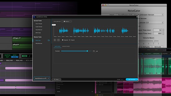 How do I download and install NoiseGator on Windows or macOS?